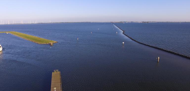Vaargeul voor windsurfen